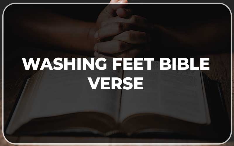 Washing Feet Bible Verse